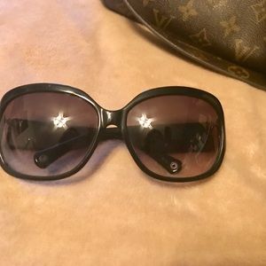 Coach ladies oversized black sunglasses